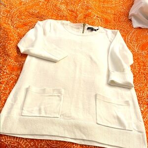 Jeanne Pierre size S  100%cotton tunic sweater. Has pockets and cute zipper back
